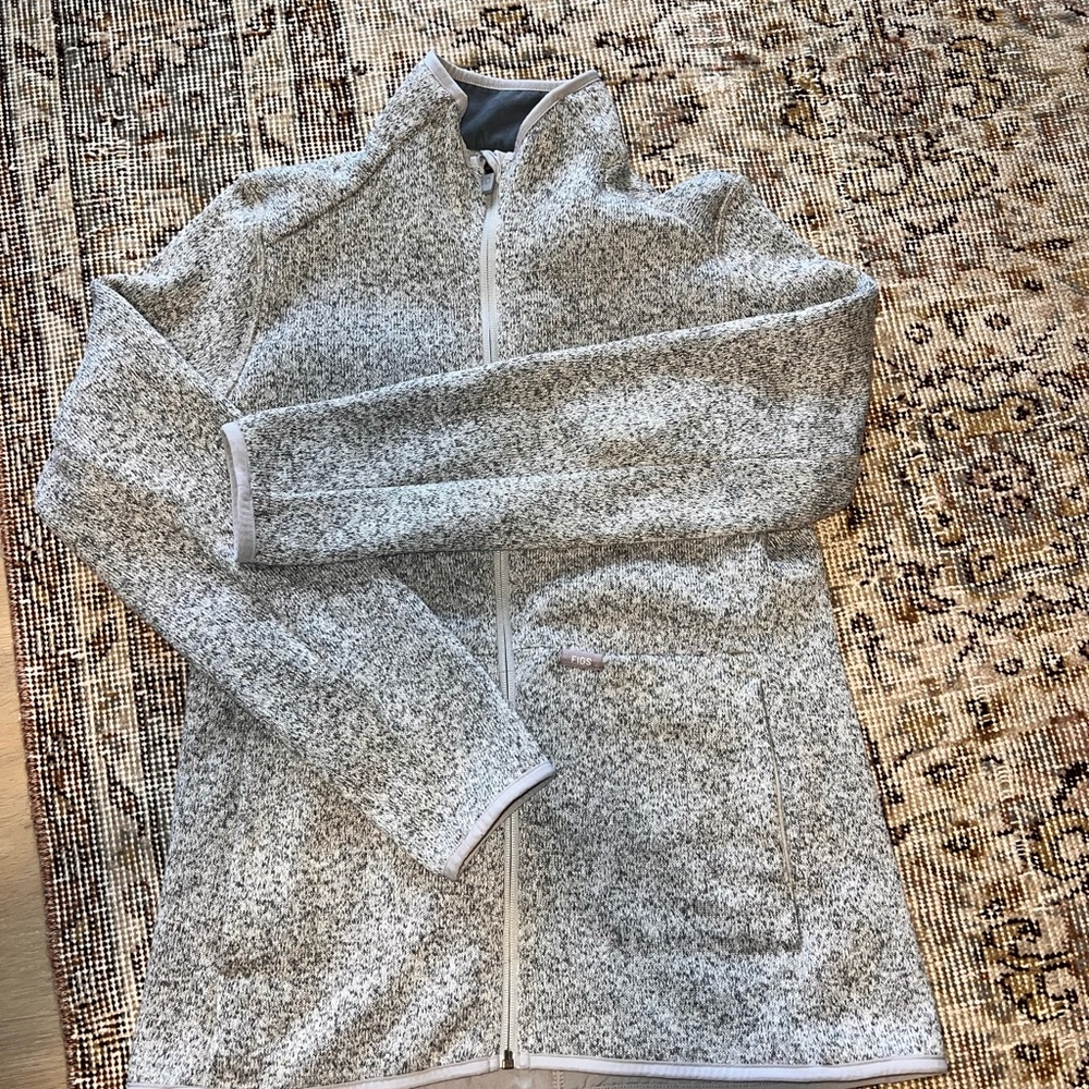 Figs Gray Zip-Up Jacket Medium